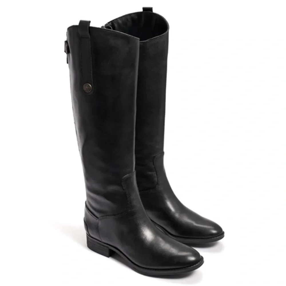 Anthropologie Matisse Yorker Boots Equestrian Riding Black Leather 6.5